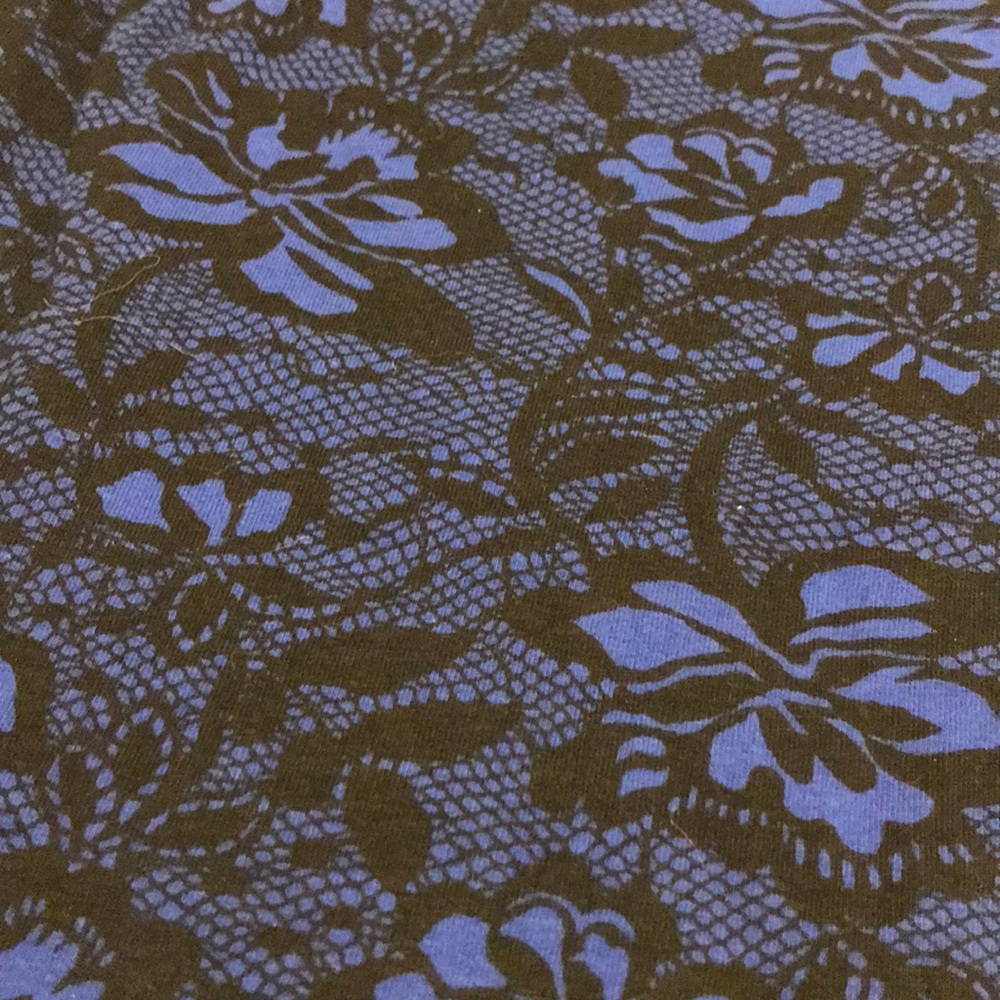 Belle du jour Stretchy Black & Blue Skirt - Picture 2 of 5